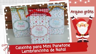 CAIXA MINI PANETONE - LEMBRANCINHA DE NATAL | YOU MIMOS - DIY PASSO A PASSO