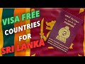 ✅2024 VisaFree Countries For Sri Lankan Passport Holders✅