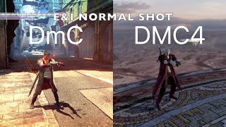 【デビルメイクライ】ダンテの技モーション比較 DmCvsデビルメイクライ4 /DｍC vs Devil May Cry 4 Dante Skills Comparison (moveset)