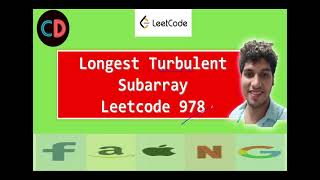 Longest Turbulent Subarray | Leetcode 978 | Live coding session 🔥🔥🔥