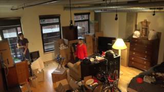 We unpack our entire apartment in under 8 minutes (time-lapse)