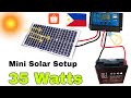 Mini Solar Setup Bosca 35 watts 🇵🇭