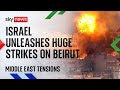 Hezbollah leader targeted as Israel unleashes huge strikes on Beirut