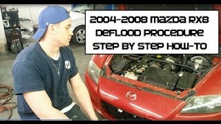 How to start a flooded Mazda RX8 Unflood, Deflooding Procedure RX-8