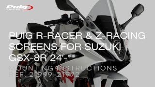 REF.21999-21972 - R-RACER \u0026 Z-RACING SCREENS FOR SUZUKI GSX-8R 24'