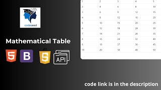 How to Create a Multiplication Table in JavaScript with HTML and Bootstrap