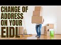 EIDL Loan Changes | Change of Address on Natural Disaster Loan