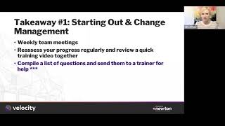 Masterclass Key Takeaway: Starting out and Change Management (3:1)