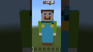 Luigi Minecraft #minecraftpe #minecraftshorts #viral