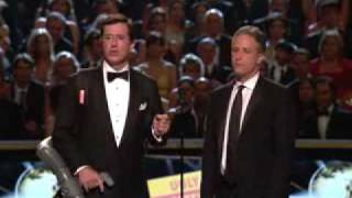 Stewart & Colbert Presenting at Emmys 2007 (Full)