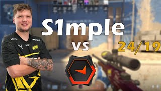 S1mple (24/19) vs FACEIT (de_mirage) @ FACEIT CS2 Matchmaking