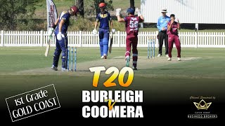 T20 Cricket 1st Grade Men's Highlights with Australian Cricketer James Bazley Coomera v Burleigh