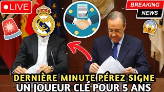 🚨URGENT! FLORENTINO PÉREZ SIGNE UN JOUEUR CLÉ POUR 5 ANS! ACTUS REAL MADRID