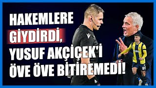 Mourinho Lyon beraberliği sonrası hakemlere giydirdi, Yusuf Akçiçek'i öve öve bitiremedi!