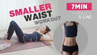 HOW TO GET A SMALLER WAIST/K POP BODY SHAPE/ 6 Min AB Seated Workout At Home / No Equipment