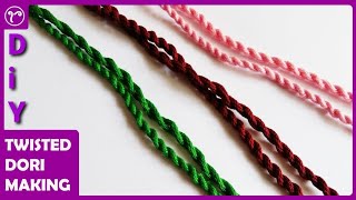 How to Make Cotton Thread Twisted Dori/Handmade Thread Jewellery Making/Rubeads Jewelry