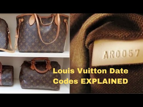 How do you read a vintage Louis Vuitton date code?