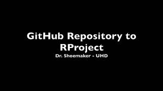 Data2401: GitHub to RProject Flow
