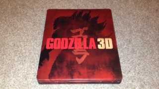 Godzilla 3D UK Blu-Ray steelbook unboxing (HMV exclusive)