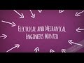 Mechanical & Electrical Engineers Wanted