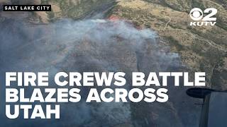 Fires burning in Utah County, central Utah and St. George