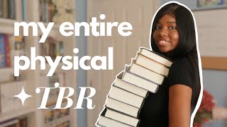 every book i own but haven't read 😬📚 || my physical tbr