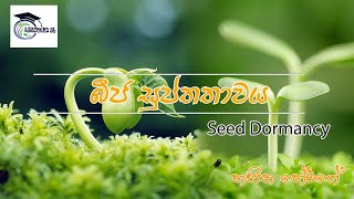 බීජ සුප්තතාවය (seed Dormancy)