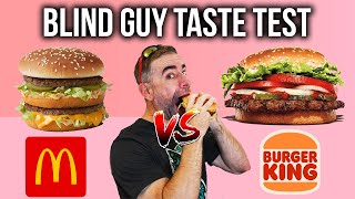 Big Mac vs Whopper - Blind Guy Taste Test