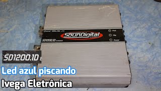 Soundigital SD1200.1D   piscando luz azul