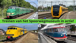 Treinen van het Spoorwegmuseum in actie!