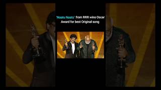 'Naatu Naatu' wins Oscar Award for best song #shorts