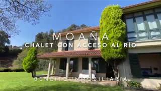 Chalet con acceso directo al río en Moaña