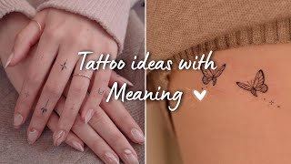 15 Minimalist Tattoo Ideas with Meaning | Best Tattoo Ideas for 2023 ✨