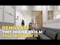 RENOVASI RUMAH SUBSIDI | TINY HOUSE 6X15 M| FULL INTERIOR & TAMAN BELAKANG | JASA ARSITEK ONLINE