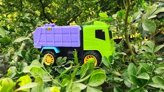 Tree filled toy vehicles, Bus Toys, Race Car, Tractor, Garbage Truck, Autorickshaw