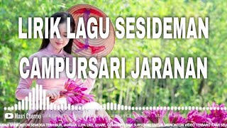 Javanese Traditional Music Lirik Lagu Langgam Sesideman Jaranan Campursari | Masri Channel