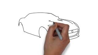 How to draw Jaguar F - Type | #drawing #howtodraw