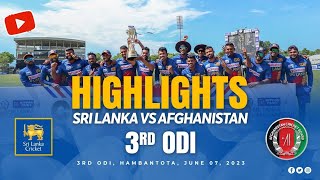 3rd ODI Highlights | Sri Lanka vs Afghanistan 2023