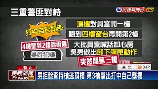 三重警匪對峙 男突開第3槍疑走火打中自己－民視台語新聞