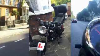 London morning ride to work, on my new Sinnis Max 2 125cc! 14th Sept 2016