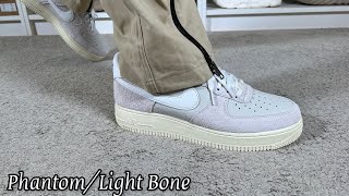 Nike Air Force 1 Phantom/Summit White/Light Bone Review\u0026 On foot