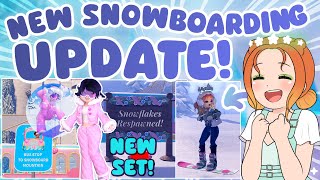 WAVE 2 UPDATE OUT NOW! New SET \u0026 SNOWBOARDING MINIGAME! 🏰 Royale High Glitterfrost 2024