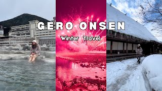 Gero Onsen in Winter ❄️ + Fireworks Display 🎆