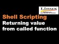 Shell Scripting Tutorial-25 Returning value from called function