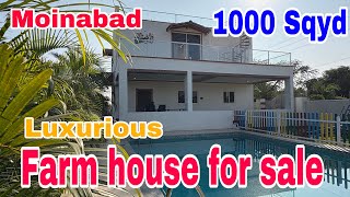 1000 Sqyd Luxuries farm house for sale at Moinabad