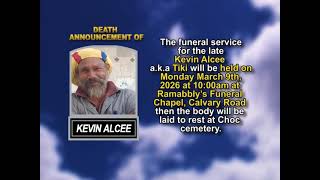 Kevin Alcee ~ Short Obituary