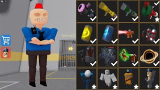 BARRY'S PRISON RUN! (OBBY) SIREN COP Use All Items Roblox Update All Morphs Unlocked Gameplay Escape