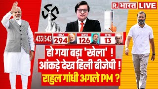 Election 2024 Results LIVE: आंकड़े से हिल गई BJP, राहुल का खेल ! | PM Modi | NDA - 298 | INDIA - 225