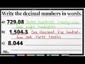 how to write decimal numbers in words