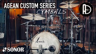 Agean Custom Series cymbals SOUND DEMO with Sonor Vintage Series drums